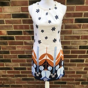 Becky & MAX Tulip and Daisy Print Dress